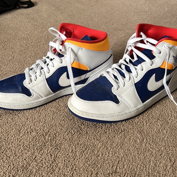 Jordan 1 mid white deep royal - Picture 5 of 7